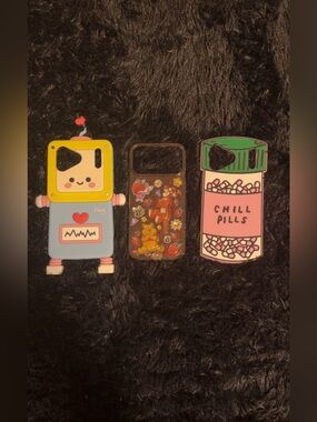 Cute Robot Pink & Yellow Phone Case - Unbranded